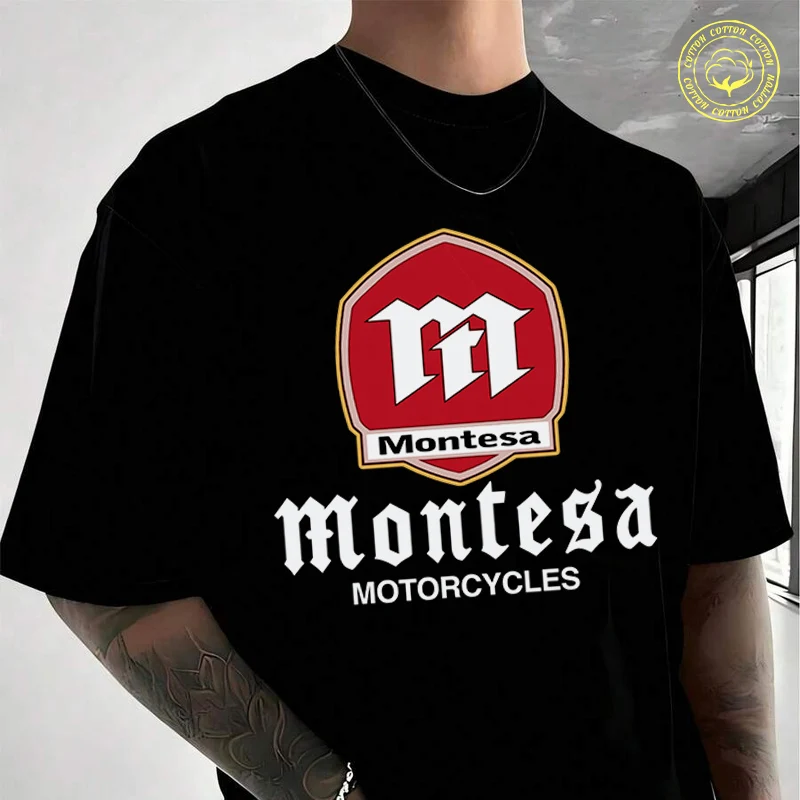 

Men Clothing New Best Of Montesa Motorcycle Print Moto T-Shirt Cotton Short Sleeve Summer Men Tees