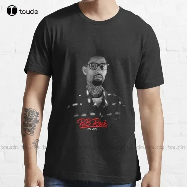 Pnb Rock Rip 1991 2022 T-Shirt Large Size Tshirt Custom Aldult Teen Unisex Digital Printing Tee Shirts Commemorative Tee Shirt