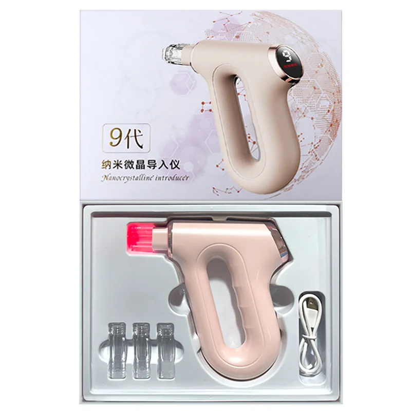 Nano Vapore per il viso Idratante Bellezza Viso Cura della pelle Massaggio elettrico per il viso Luce a 3 colori Mouisture della pelle Rafforzamento SPA per il viso