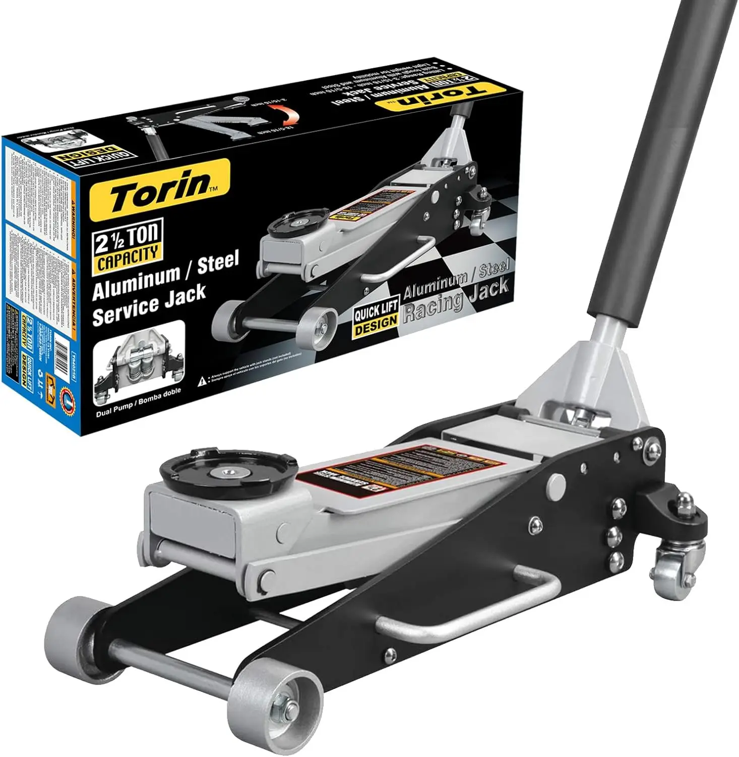 

Низкопрофильный гидравлический напольный домкрат 2,5 тонны, емкость 5000 фунтов, конструкция из алюминиевой стали для транспортных средств