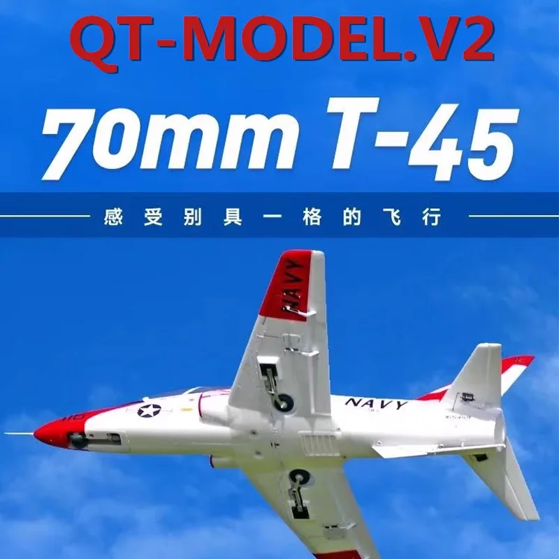 

Model T45 70MM ducted aircraft Goshawk shipboard trainer simulation model fixed wing V3 ducted aircraft.