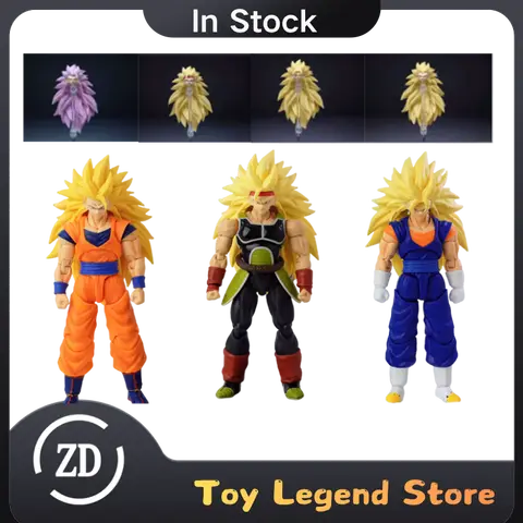 In Stock ZD Studio Dragon Ball SSJ3 Head Sculpt Set Vegito Gogeta Goku Black Zamasu Bardock Compatible with 3.0 Body Accessories