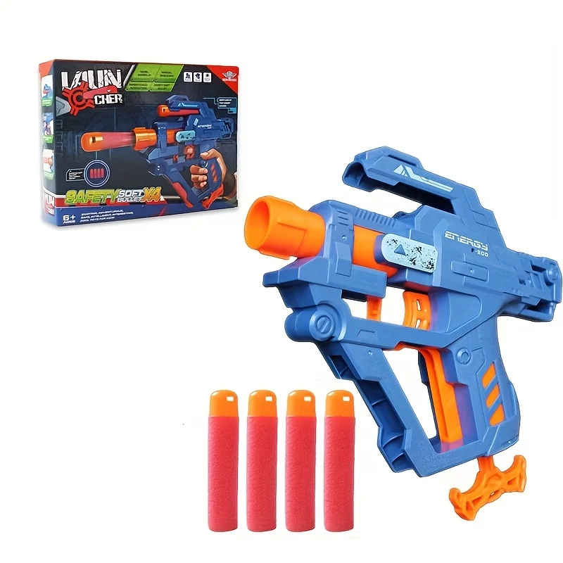 

Children Space Whistle Soft Bullet Gun Manual Loading Interactive Suction Cup Toy Gun For Parent-Child Interaction Holiday Gift