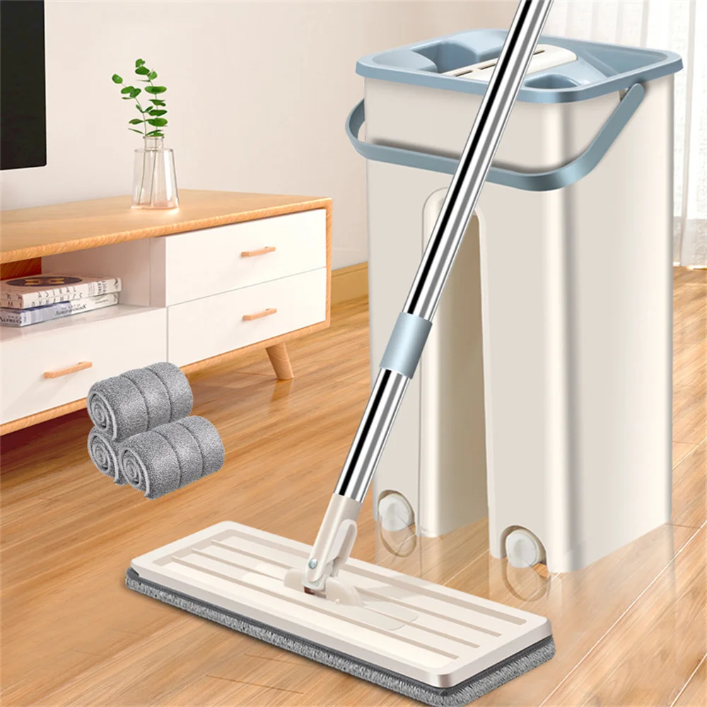 Squeeze Mops Bucket Wring Cleaning for Wash Floor Up Lightning Offers Practical Home Wiper Kitchen Window Dry Wet I Use Smart