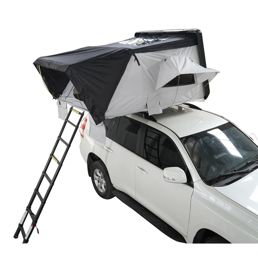 

Custom Self-driving Travel Ultra-light Weight Open Sideways Car Clamshell ABS Hard Shell Roof Tent