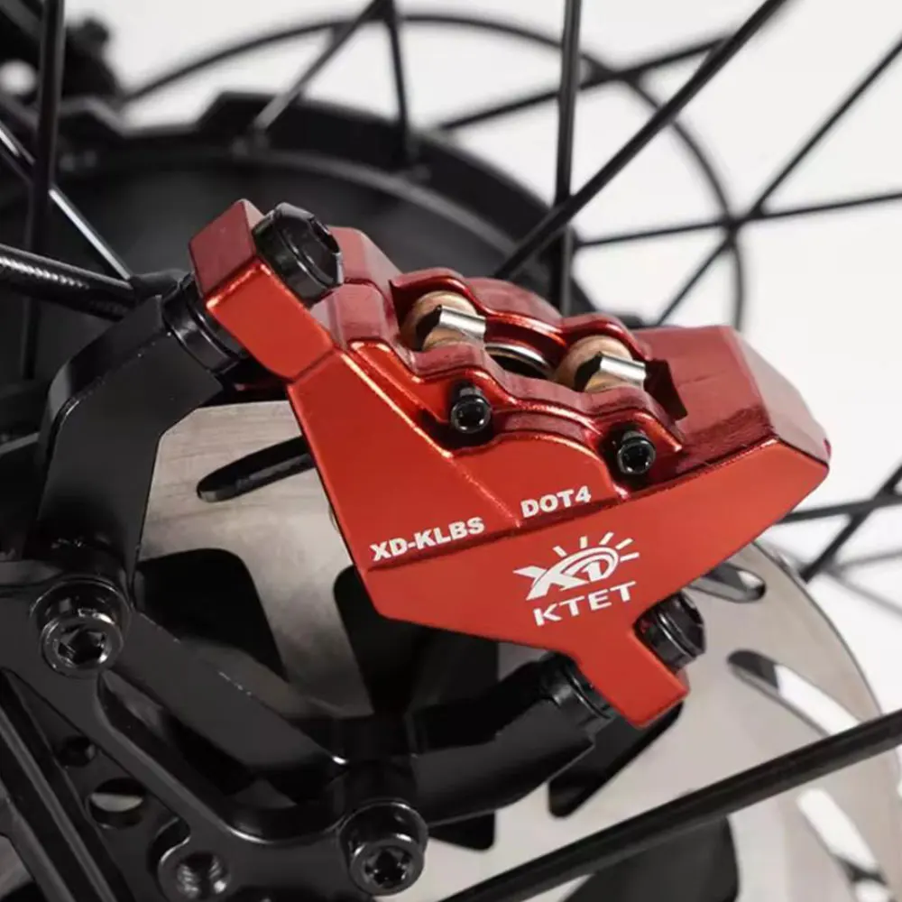 

Waterproof Plug Electric Bike Heavy Hydraulic Disc Brake Set Kit Ebike Power Cut Off Brake Level Fatebike Oil Disc Brakes