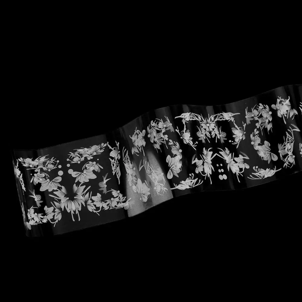 Blumenform Nail Art Transferpapier Schmetterlingsform Weiße Keramikaufkleber Praktische Nagelaufkleber mit großem Fassungsvermögen