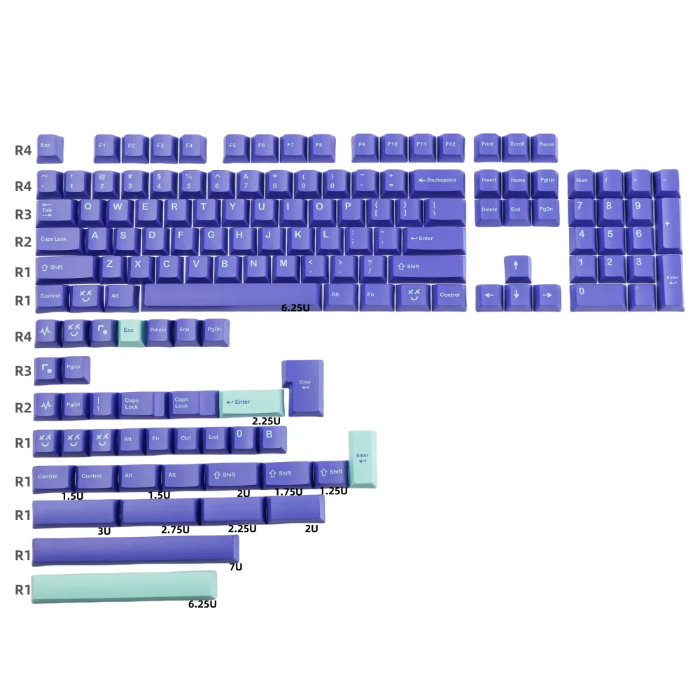 

142 Keys GMK Pulse Mitolet Keycap Set PBT 5 Side DYE Sublimation Cherry Profile Keycaps For Mx Switches Mechanical Keyboard