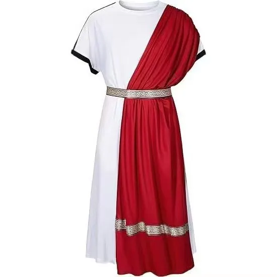 Mittelalterliches Retro-Gewand Cosplay-Kostüm im Altgriechischen Stil Römischer Krieger Kostüm Cosplay Prinz Halloween-Kostüm