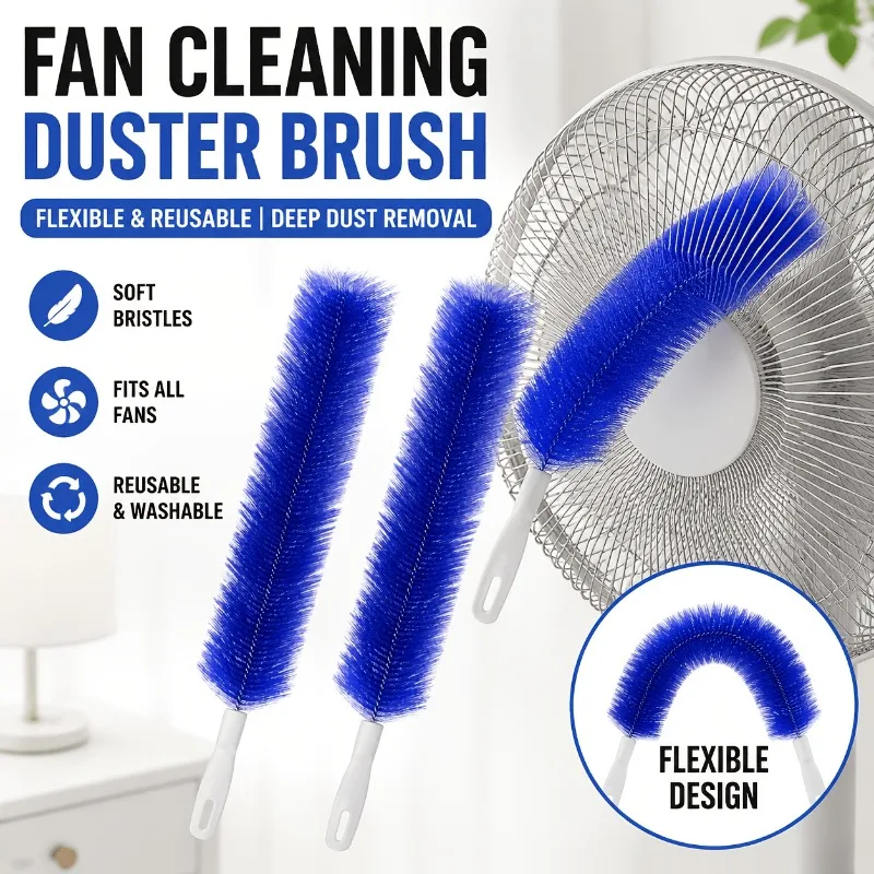 1pc 4PCS Washable Fan Cleaning Brush, Flexible Long Microfiber Duster for AC Vents, Blinds & Car
