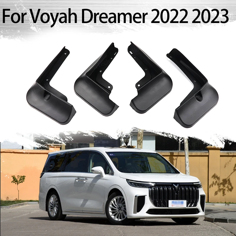 Mud Flaps No Drill Mudguards Winter Splash Guards Front Rear Fender Protector For Voyah Dream Dreamer 2022 2023 Mudflaps Splash