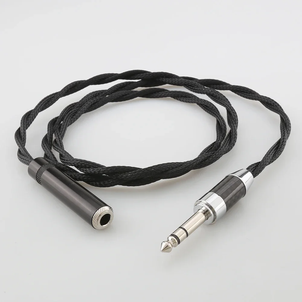 Посеребренный 6,35 мм 1/4 дюйма стерео TRS между мужчинами и женщинами профессиональный аудиоудлинительный кабель HIFI кабель