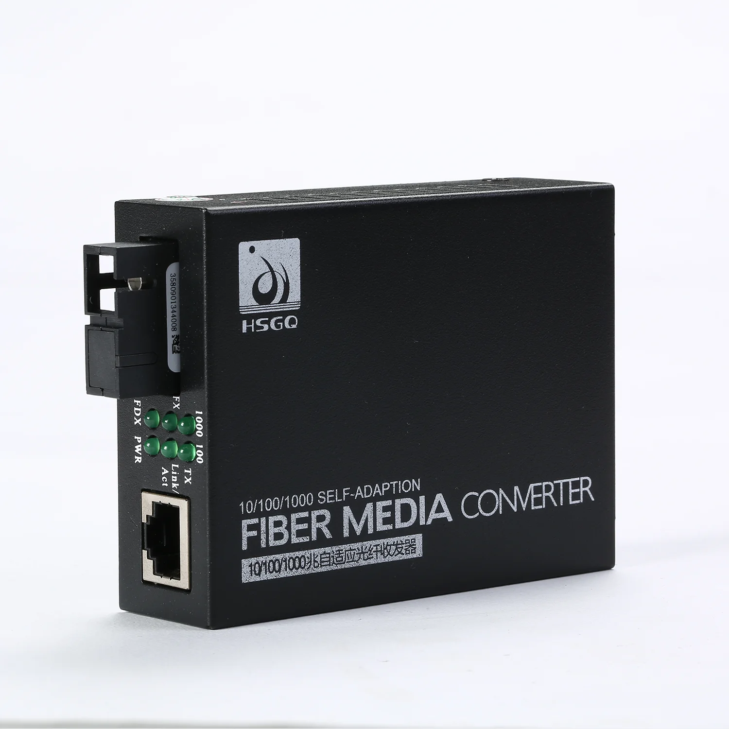HSGQ-M100 SC 10/100M fiber media converter transceivers single fiber bidi SM 20km