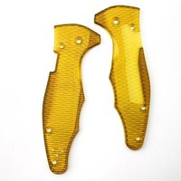 1 Pair ULTEM PEI Grip Handle Scales for Spyderco C85 Yojimbo 2 Folding Knife