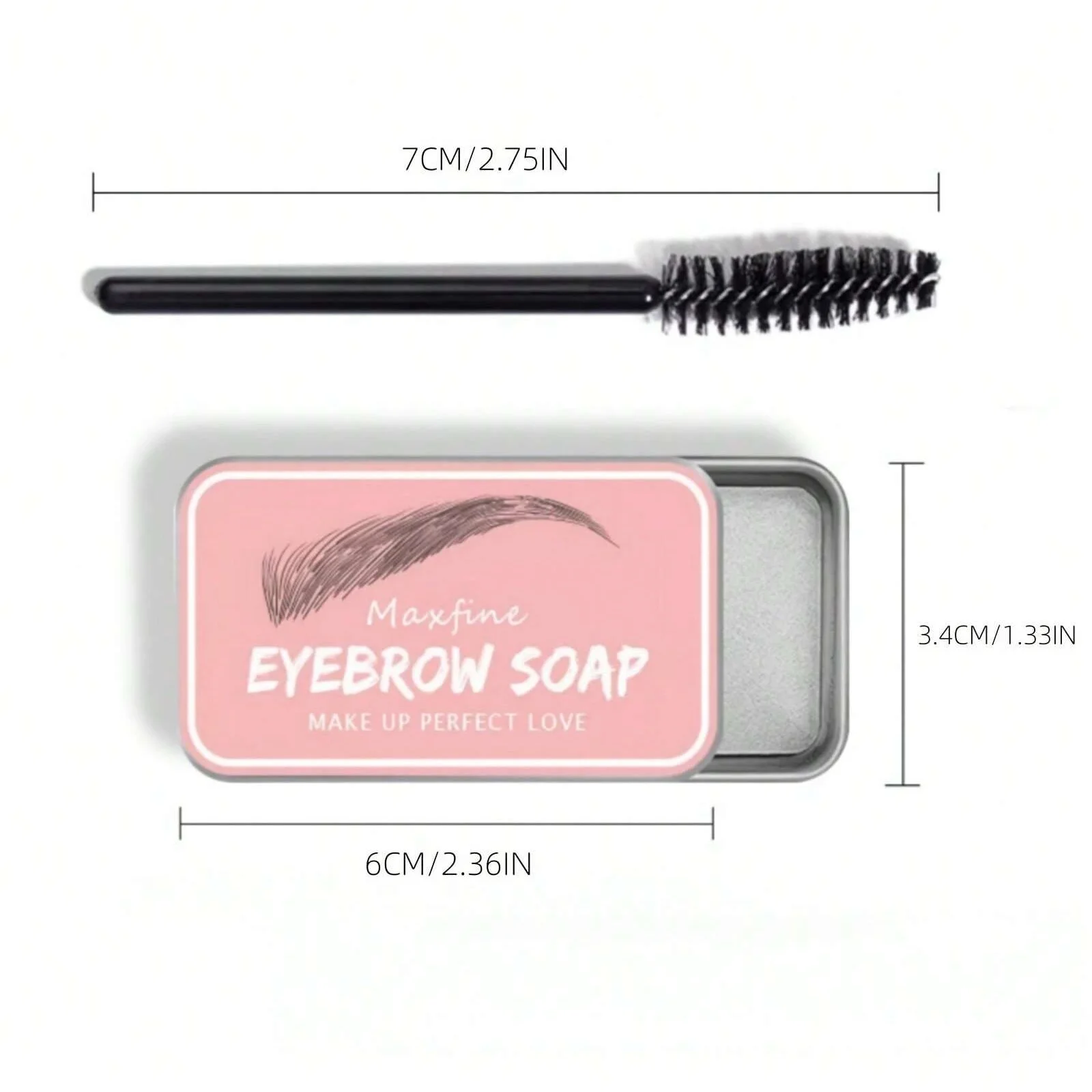 1PC โปร่งใสจัดแต่งทรงผมคิ้วชุดสบู่ขี้ผึ้ง,ยาวนาน NATURAL Hold,แบบพกพา Brow GEL สําหรับ Shaping & Setting