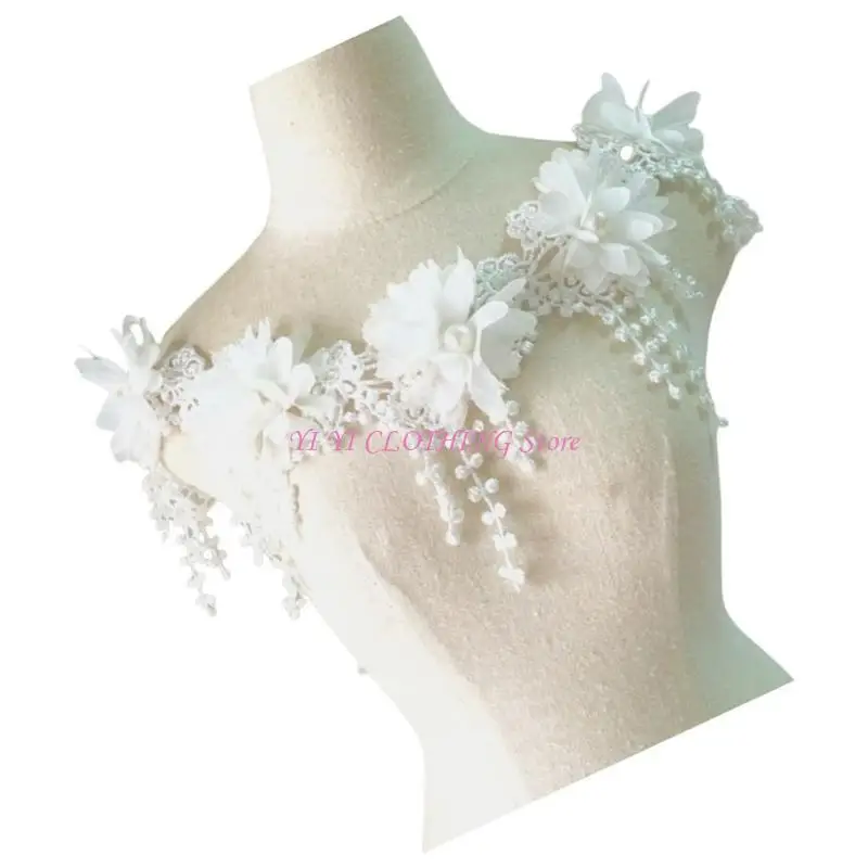 

N5KF Durability Polyester Tassels Versatiles Decorative Embroidery Trimming