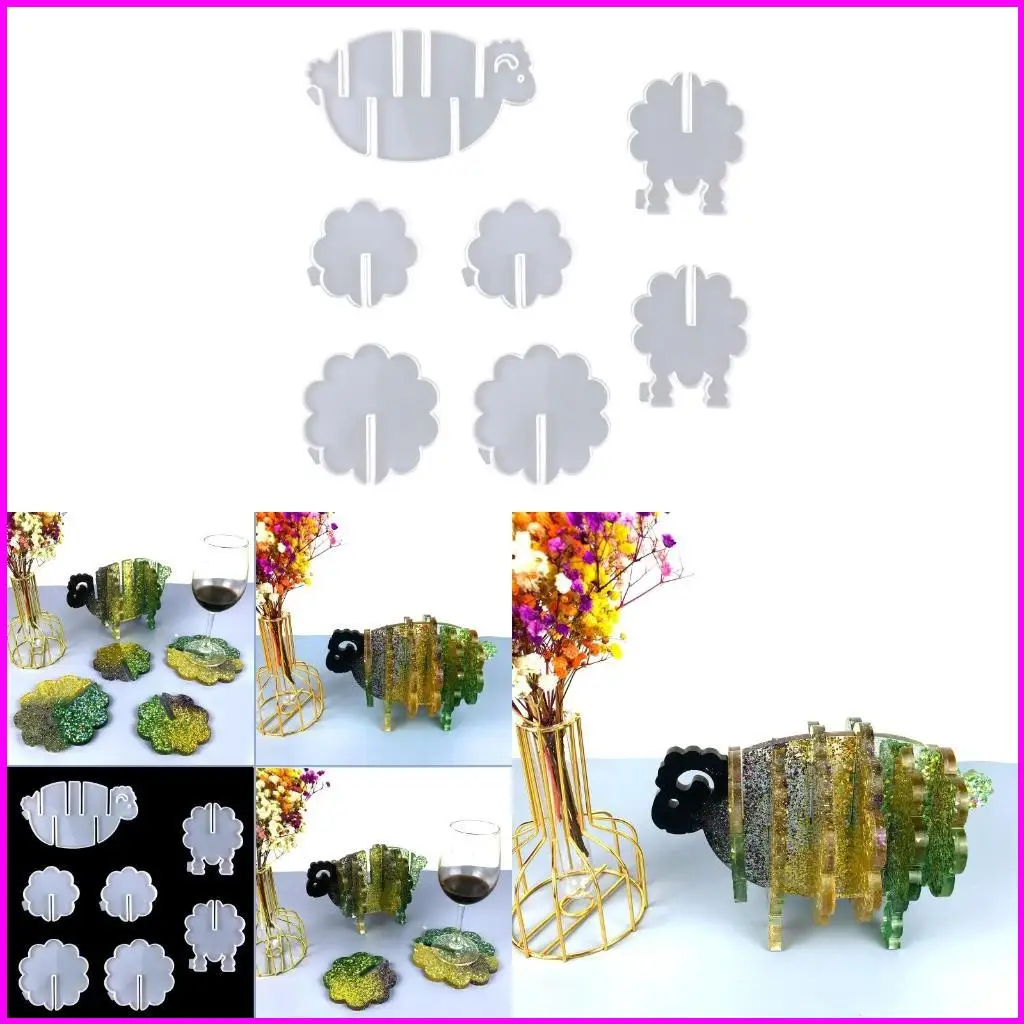 

Animal Themed Tray Silicone Mold Epoxy Resin Mold for Stylish Home Decoration Handmade Cup Mat Mould
