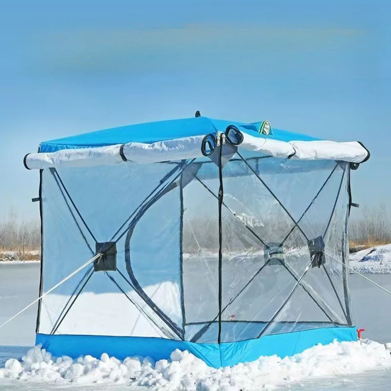 

Tent Quick Open Camping Daylighting Ice Fishing Camping Equipment Thickened and Cotton Winter Fishing Camping Tent