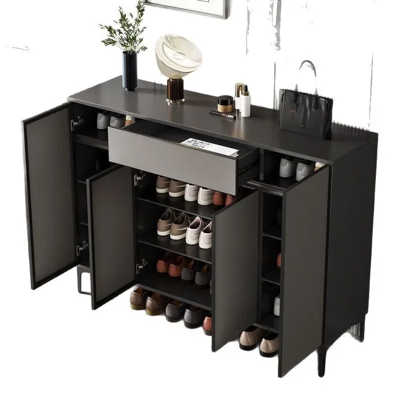 

Aluminum alloy shoe cabinet, aluminum honeycomb panel storage cabinet at home door, waterproof and sunscreen balcony, outdo