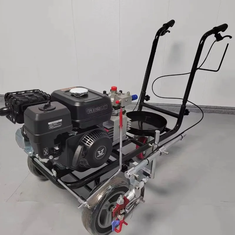 Hand-push Airless Line Striper Pavement Cold Paint Road Marking Machine Parking Lot Painting Line Striping Machine