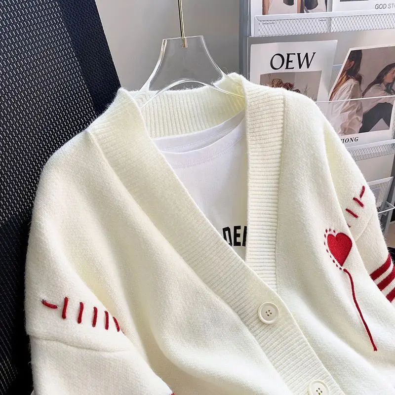 White Sweater Spring and Autumn Women\'s Coat Cardigans Women Clothing Kawaii Clothes Cardigan Women Womens Sweater Scute Sweater