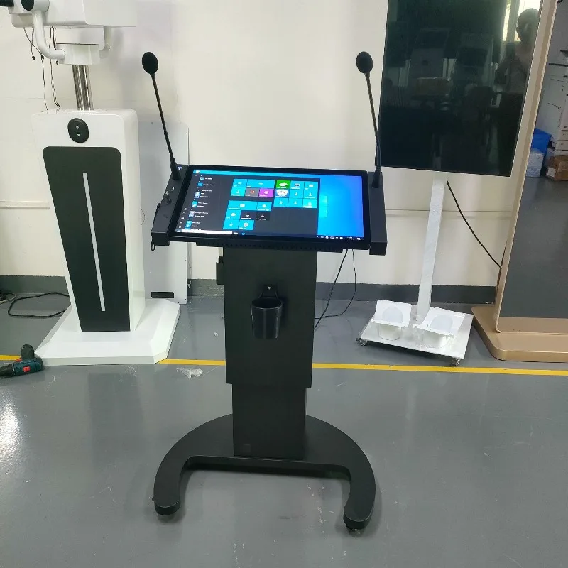 Podium touch machine, school teaching presentation file synchronization big screen