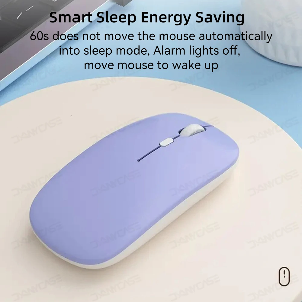 Wireless Mouse Bluetooth-compatible Computer Mouse Silent Rechargeable Ergonomic Mouse Optical Gaming Desktop PC Laptop