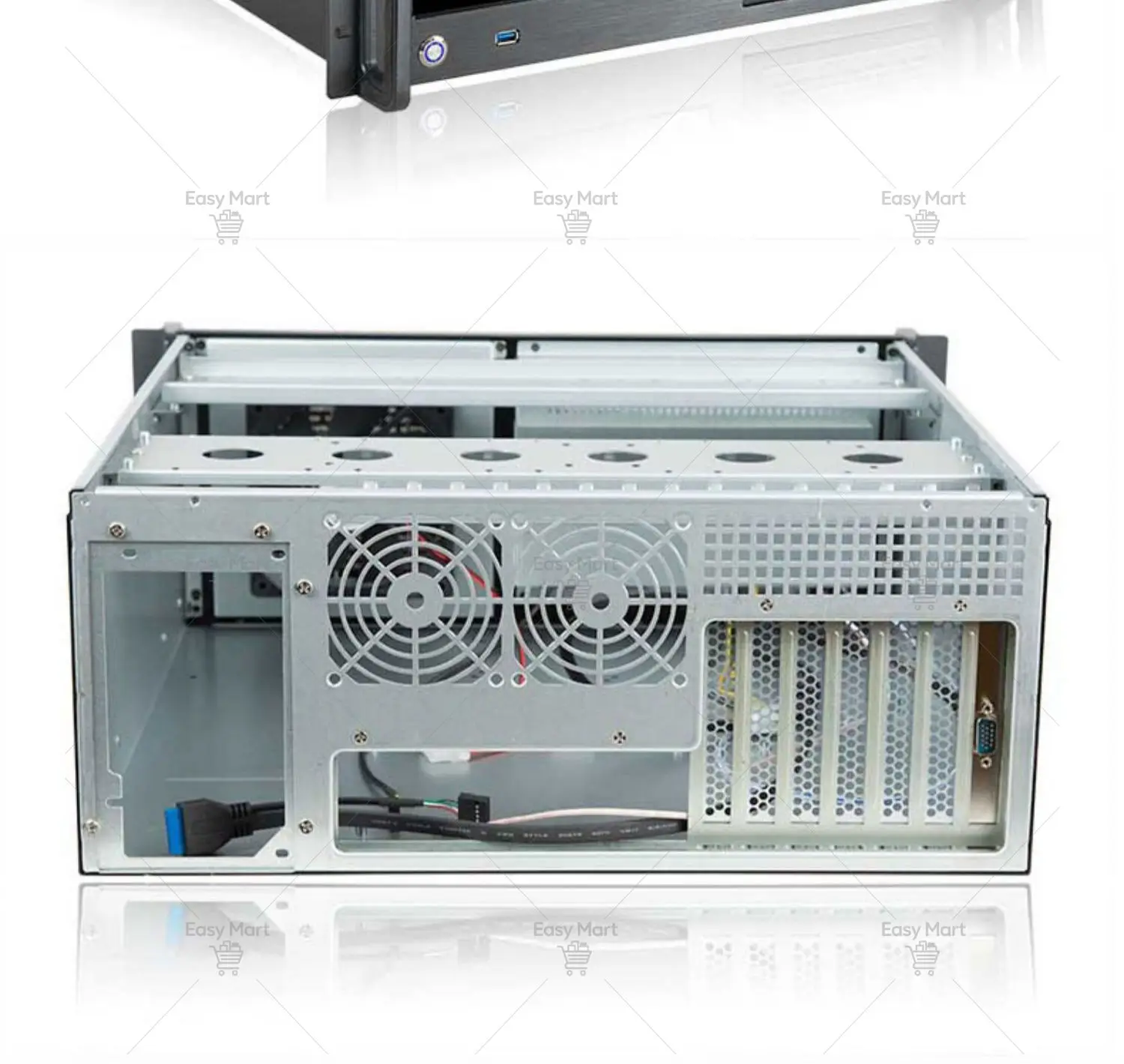 4U Chassis with Screen, Touch Screen 4U Industrial Control 9-inch LCD Display, Rack-type Integrated Workstation, Industrial