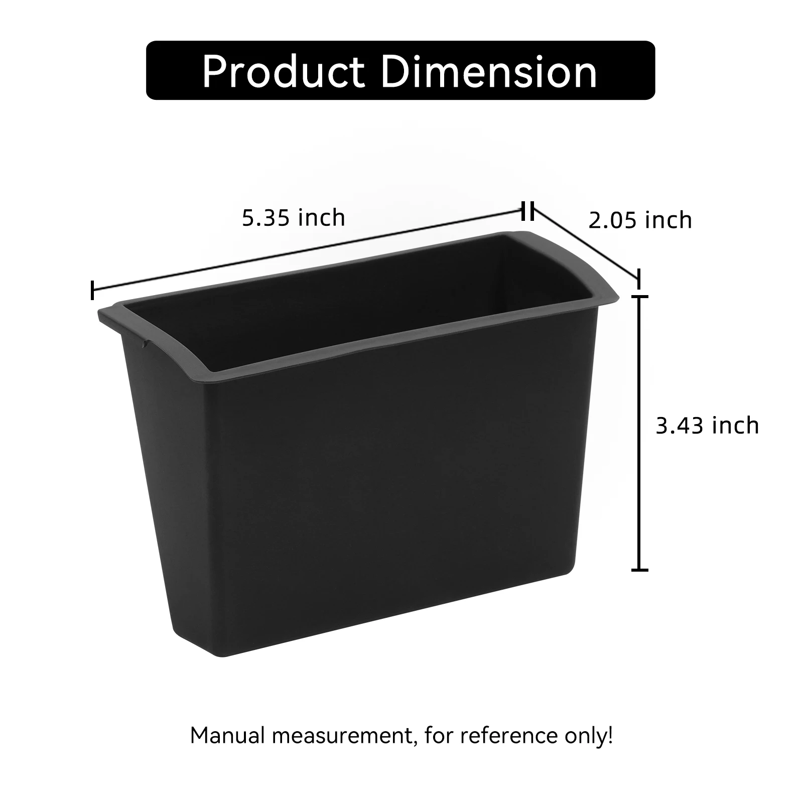 LUCKEASY for Zeekr 7X 2024 2025 2026 Center Console Armrest Box Rear Storage Box Interior Accessories Tidying Storage Case