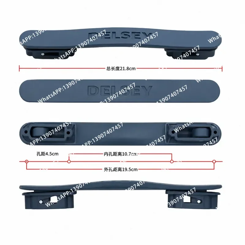 for DELSEY Luggage Handle Replacement Blue Trolley Case Pull Rod Repair Parts Suitable for French Ambassador Suitcase