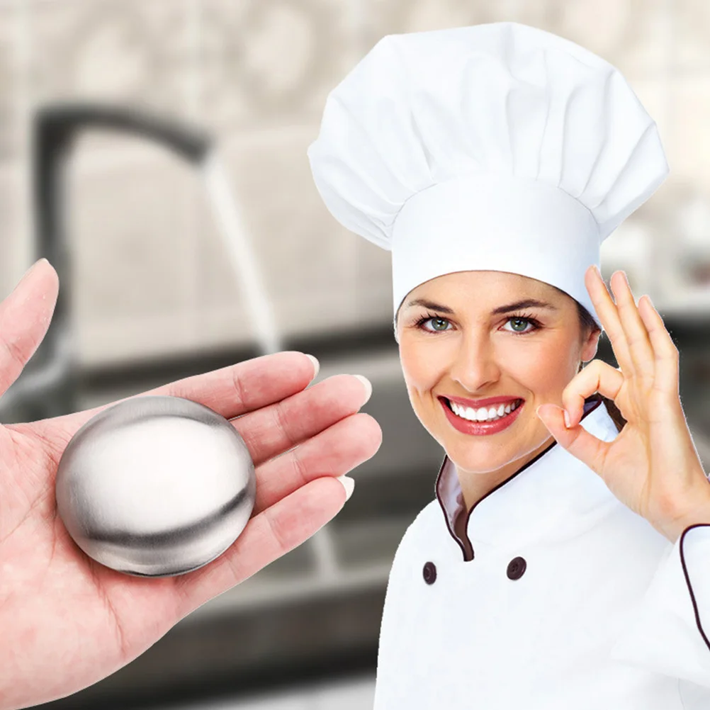 

1 set Stainless Steel Soap Odor Removing Kitchen Gadget Smooth Surface No Burrs For Fridge Cooking Smell Remover Household Use