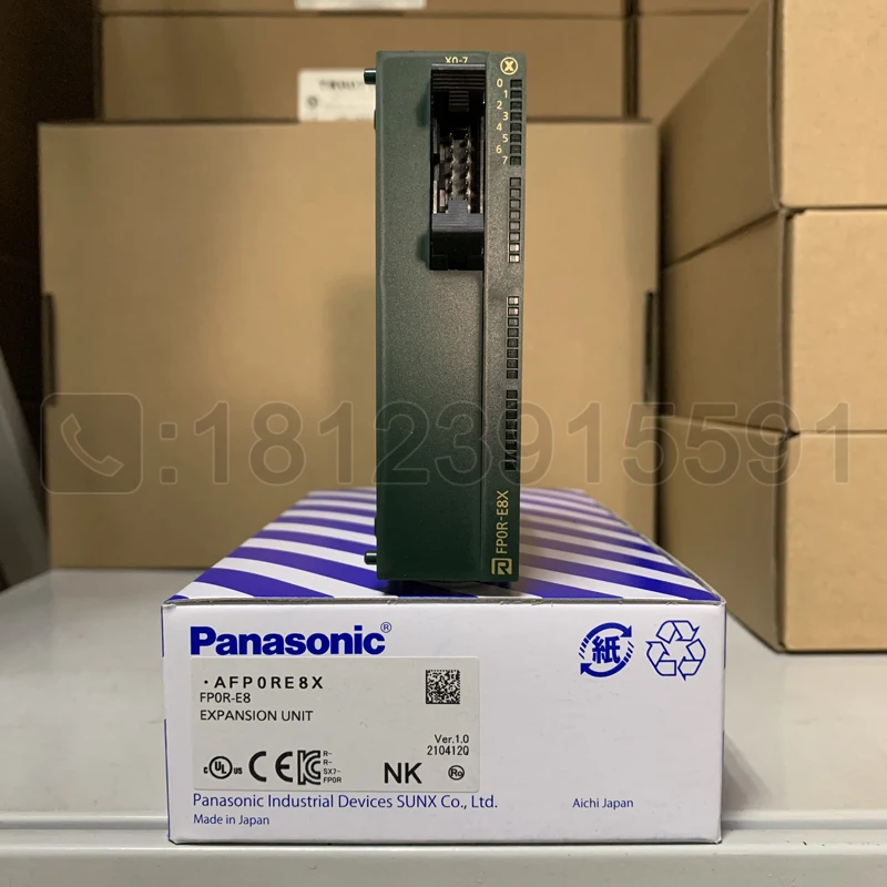 The new original Panasonic 8-point input extension module AFP0RE8X/FP0R-E8X replaces FP0-E8X