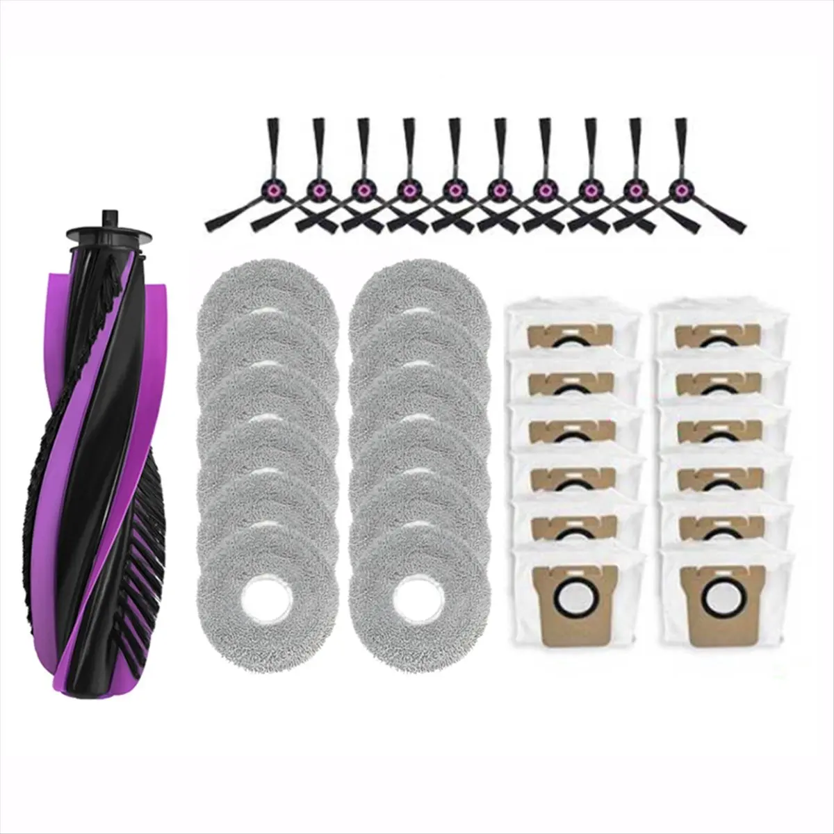 

35 шт. моющаяся основная боковая щетка, тканевый мешок для пыли, запасные части для робота-пылесоса P20 Pro, аксессуары [BWASCLIM]