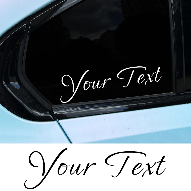 1 قطعة مخصص فقط النص ملصقات السيارات شخصية مقاوم للماء DIY بها بنفسك نافذة السيارات الوفير هود الزجاج الأمامي الخلفي شارات الفينيل