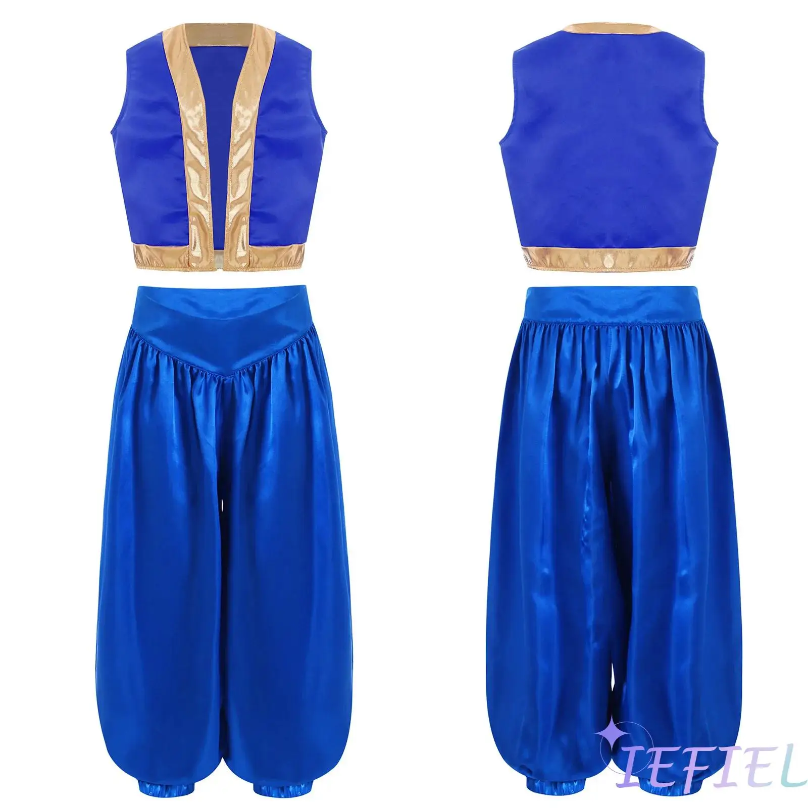 

Girls Boys Fancy Dress-up Costume Arabian Costume Prince Role Playing Outfits Carnival Rave Party Suit Halloween Cosplay Costume
