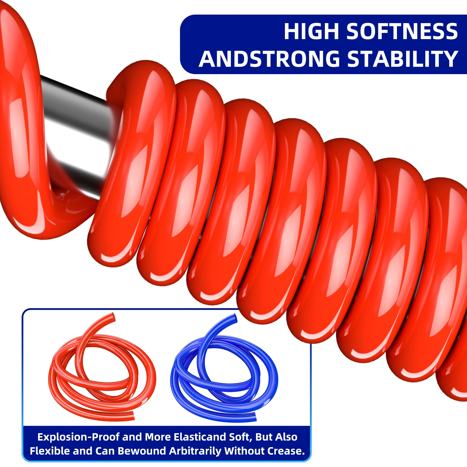 PU tracheal hose air compressor high temperature and high pressure resistant pipe 4/6/8/10/12mm pneumatic pump pipe