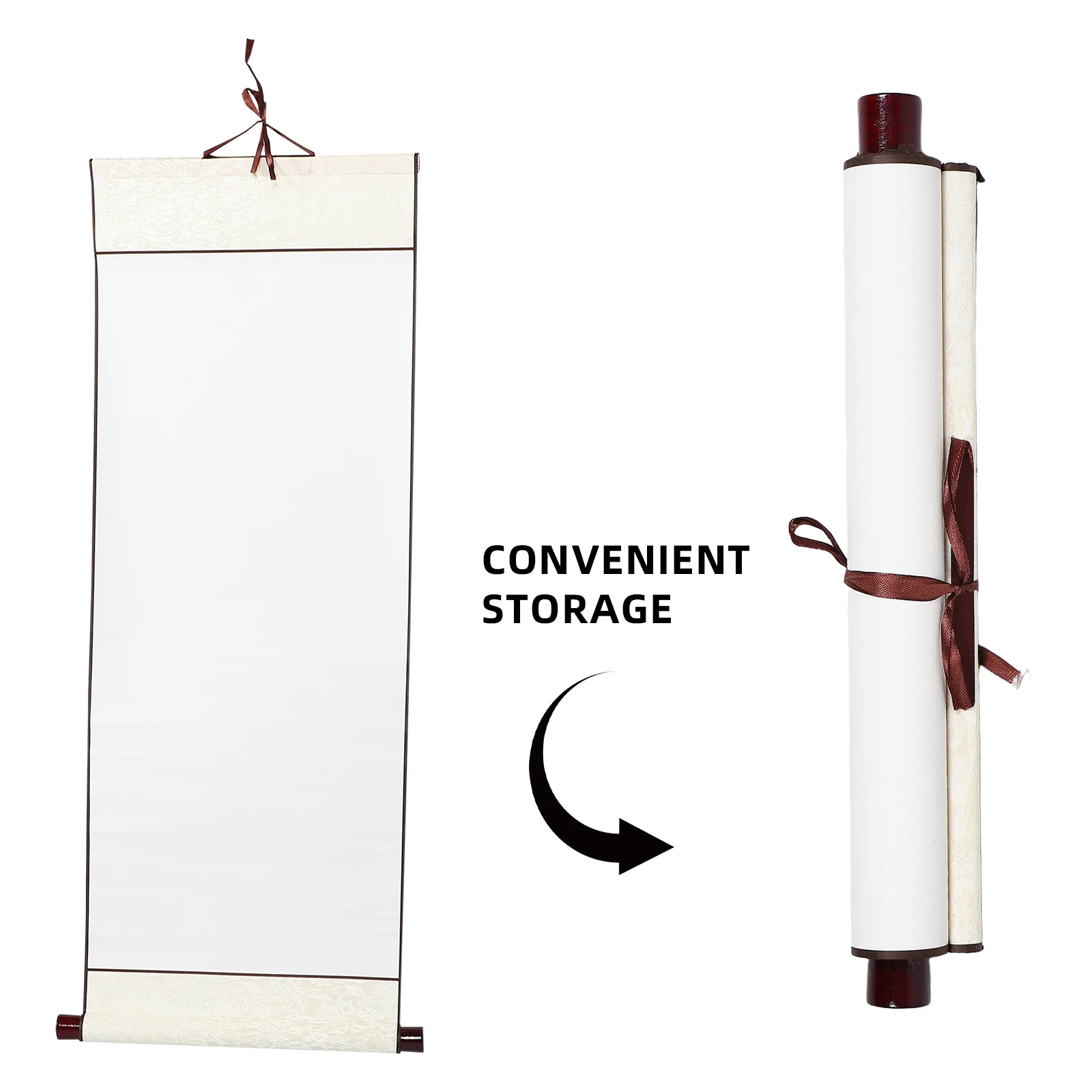 2Pcs Chinese Calligraphy Scrolls Blank Xuan Paper for Writing Drawing Beginners Professional Practice Calligraphy Kit