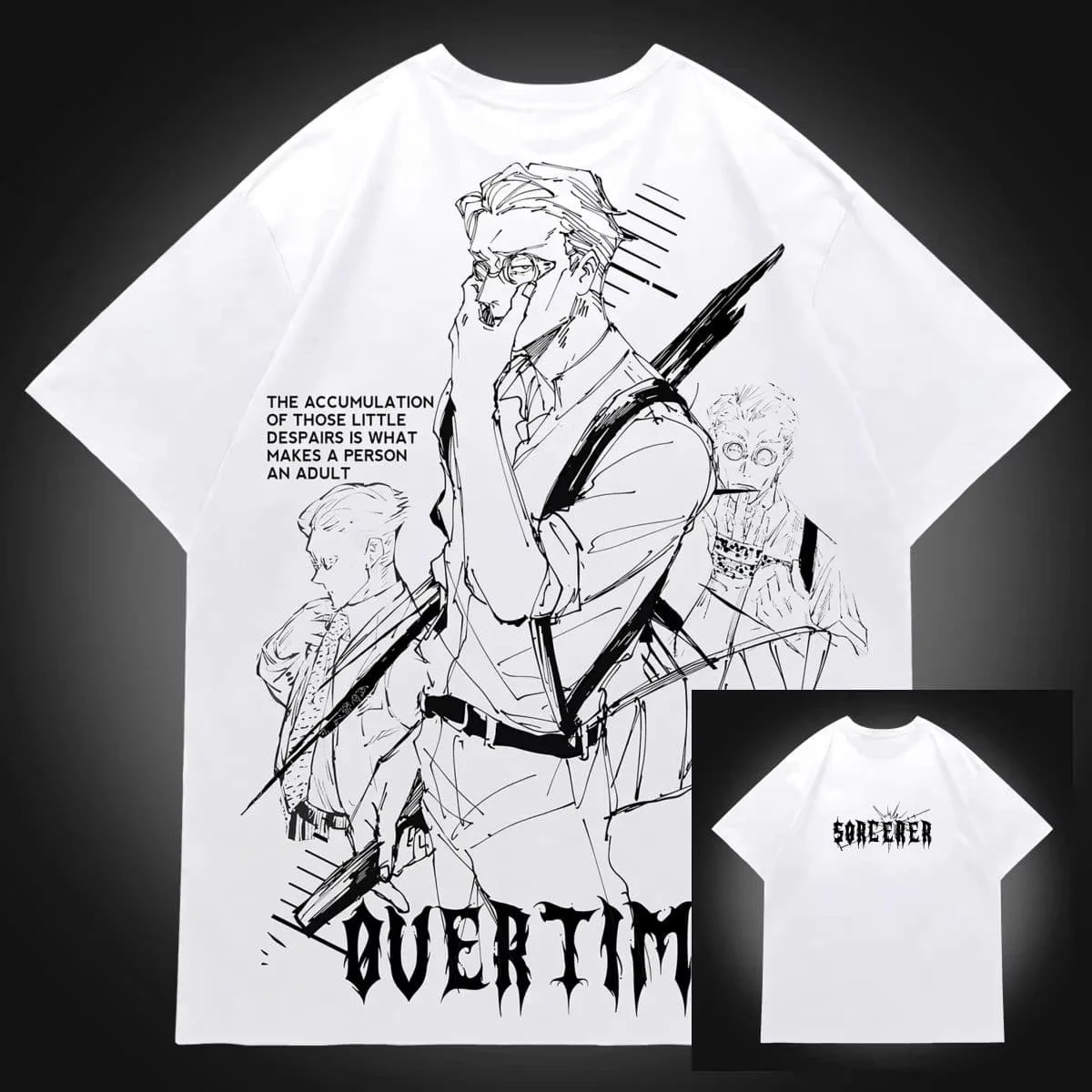 Hakari Immortal Gambler Jujutsu Kaisen Anime T-Shirt Cotton Graphic Tee Men Women Kids Summer Streetwear T‑Shirt view 6