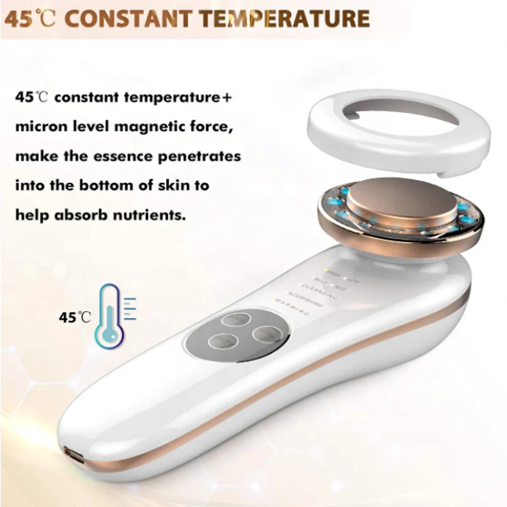 RF 美顔器 LED ライト肌引き締めしわ除去引き締めツールアンチエイジングフェイスリフティングホームケア用