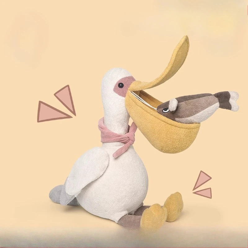 

Perfect Gift! Adorable Pelican Stuffed Animal, Ultra Soft & Cuddly Plushie, Sleeping Companion Pillow Doll for Girls and Kids