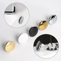 Round Sink Overflow Covers Useful Replacement Copper Wash Basin Overflow Ring Plug double layer Trim Ring Cap Kitchen Bathroom