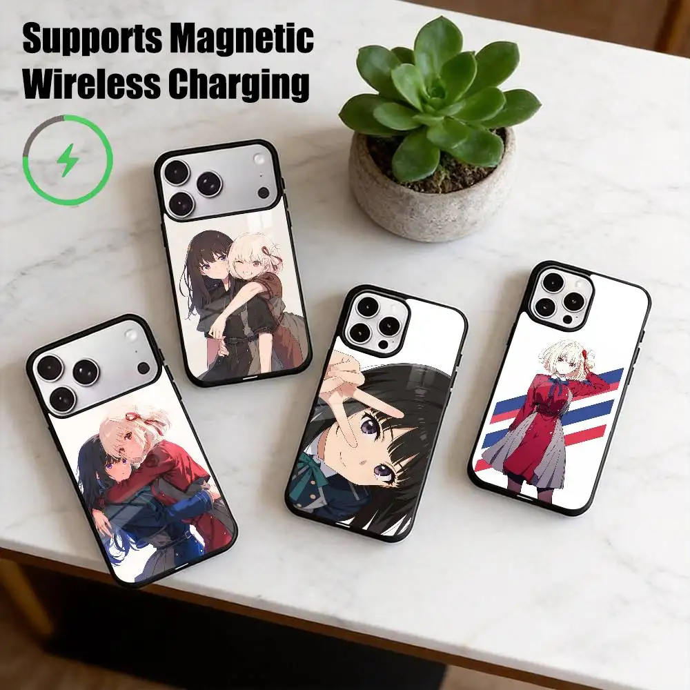 Lycoris Recoil Takina Chisato  Phone Case For iPhone17,16,15,14,13,12,11 Plus,Pro Supports Magnetic Wireless Charging Gift