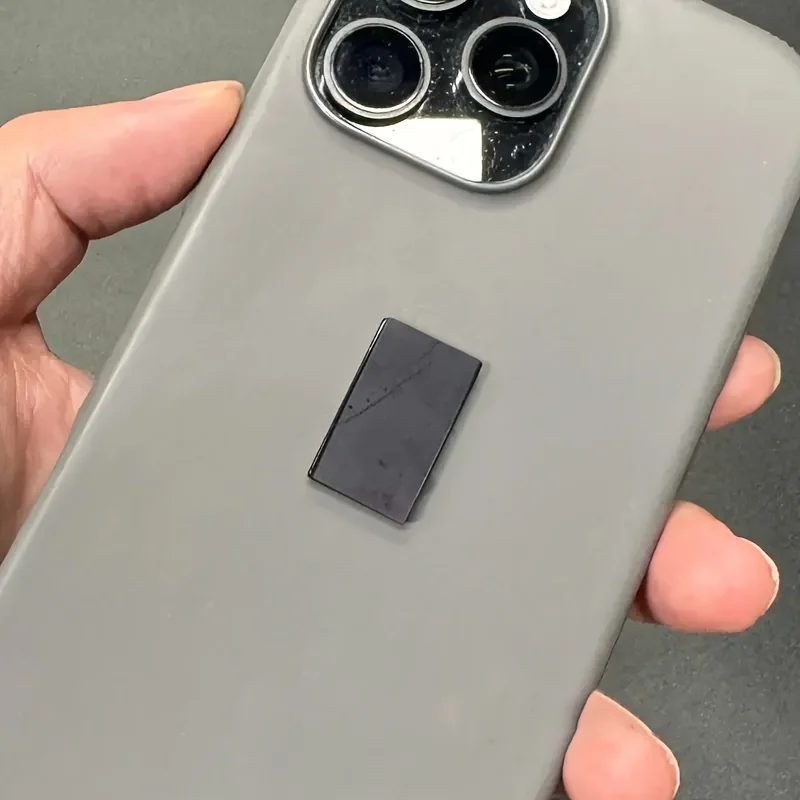 1/3/5 قطعة من رقع الهاتف Shungite الطبيعية، ملصقات مستطيلة من الجرافين المصقول يدويًا، مثالية لعيد الميلاد وعيد الشكر وعيد الحب