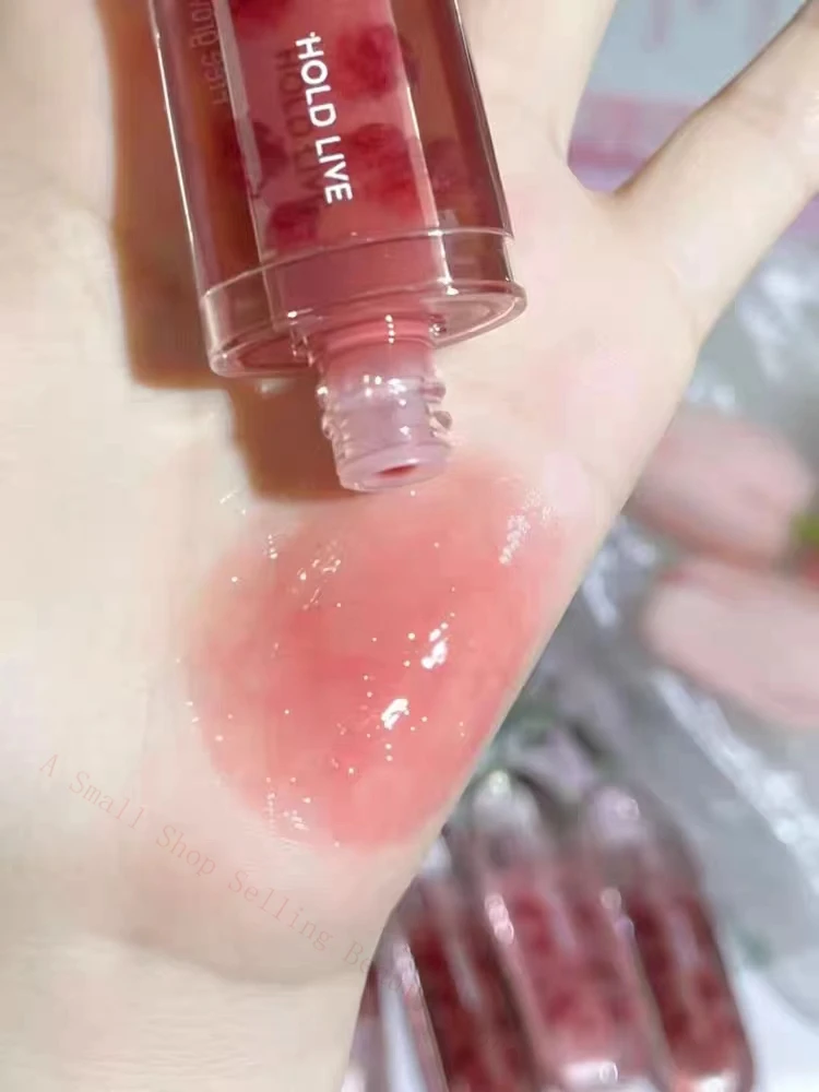 HOLD LIVE Mirror Light Rip Lip Honey Mirror Water Glazed Glass Lip Glaze rossetto idratante trasparente Jelly Lip Makeup