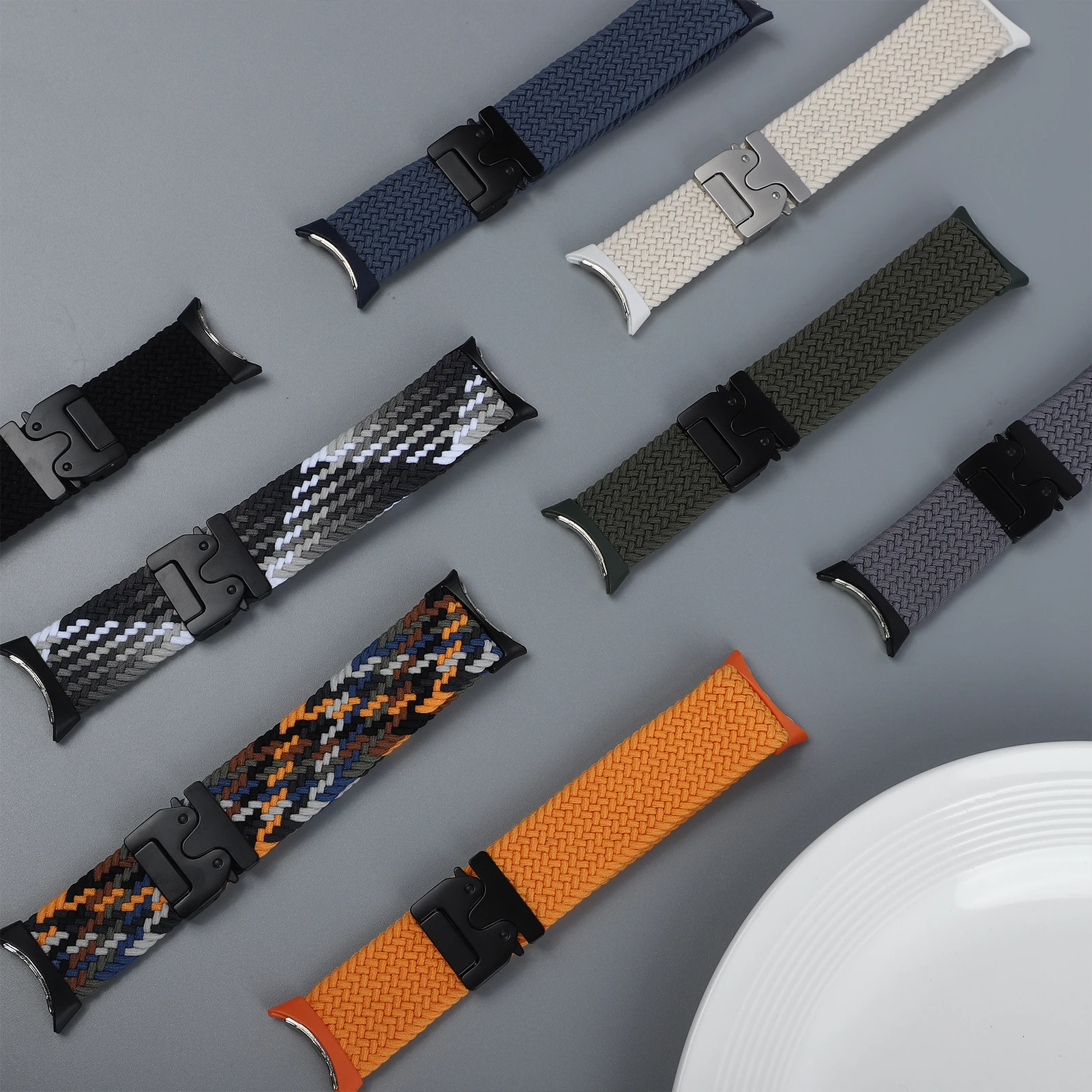 Paracaídas trenzado para Google Pixel Watch 3, correa de 41mm, accesorios, pulsera deportiva de nailon, correa para Google Pixel Watch 2 1