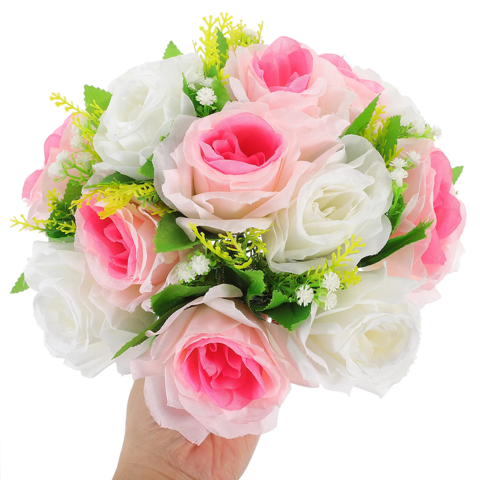 

Vivid Rose Artificial Faux Flowers Wedding Party Decor Centerpiece Table Bouquet Delicate Simulation Arrangement Indoor Scene
