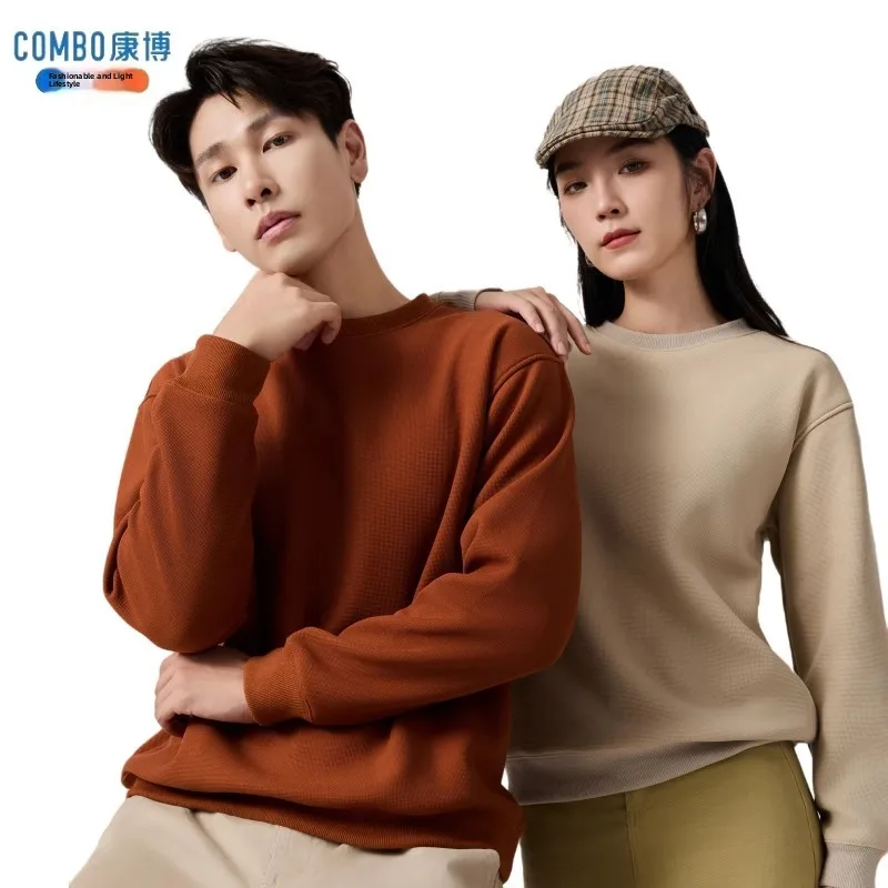 

Combo Men's Fce Lined Silk Hoodie Long Sve Thi Warm Spor Base Layer irt Couple Matching Casual T-irt