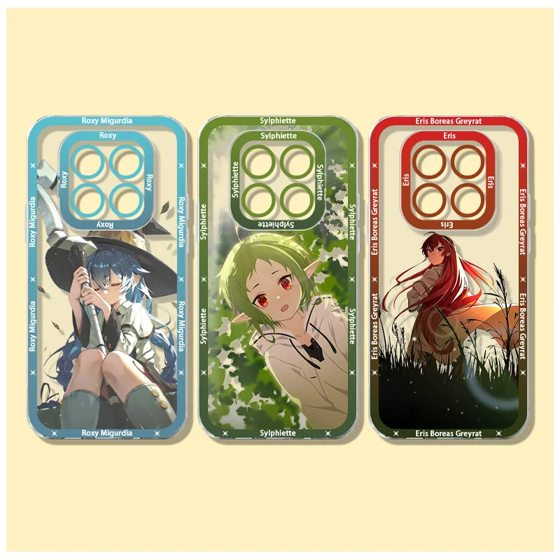 M-Mushoku T-Tensei Sylphiette Case for Xiaomi Redmi Note 15 14 13 Pro Plus 12 10 11 14S 13S 12S 11S 10S 4G 5G Clear Phone Cover
