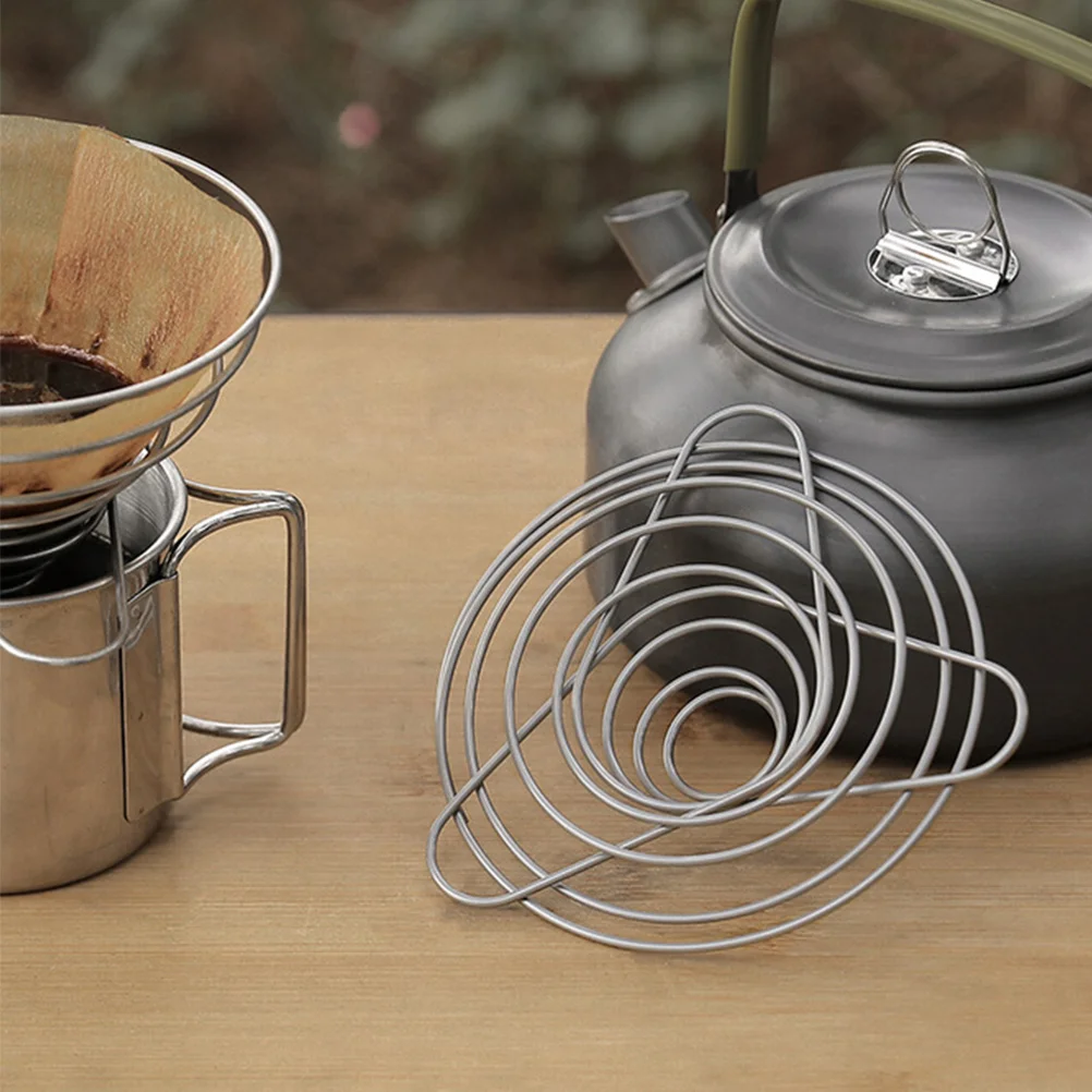 

Reusable Coffee Filter Foldable Stainless Steel Dripper for Coffee Compact Cone Funnel Household Brewing Accessory