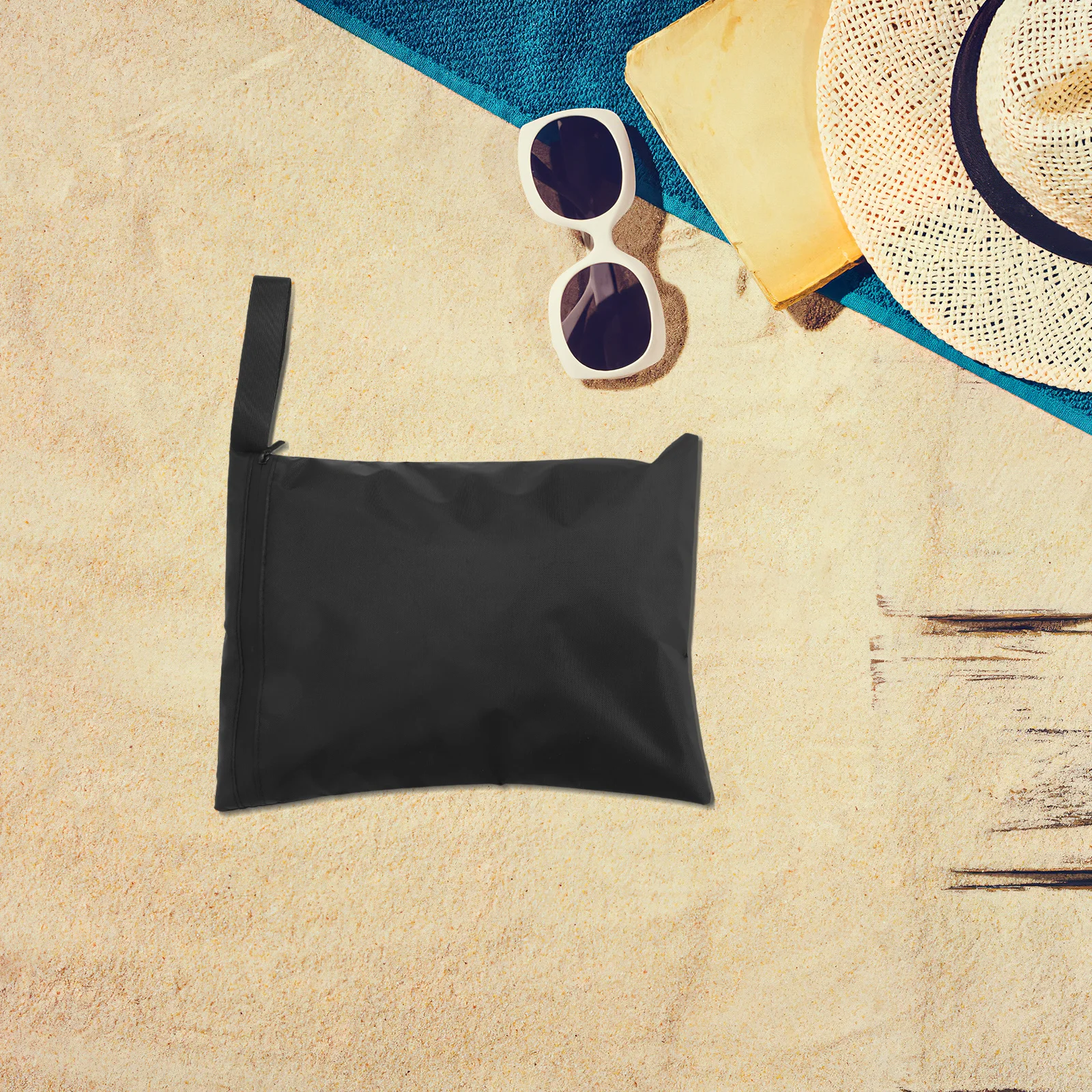 

3Pcs Waterproof Wet Dry Bags Black Oxford Cloth Swimsuit Storage Travel Organizer for Pool Beach Gym Outdoor Swim Suit Bag